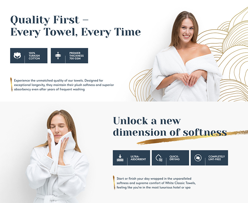 White Bath Towel