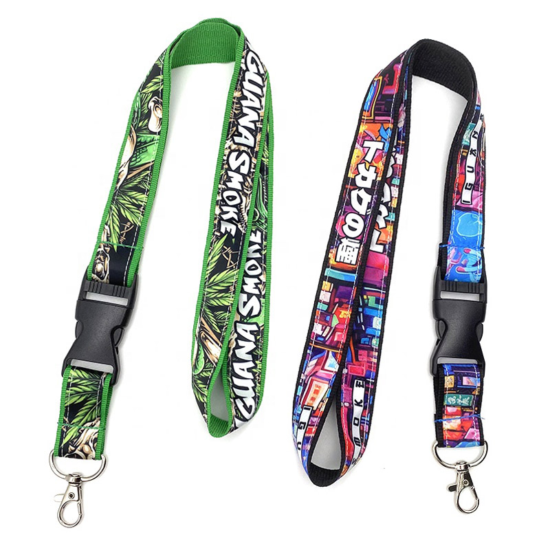 Double Layer Lanyard Custom Logo Sublimation La...