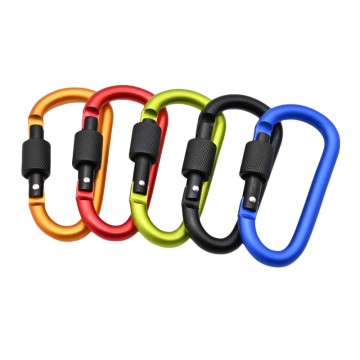 Clip Carabiner Locking Clasp D Shape Locking Ca...