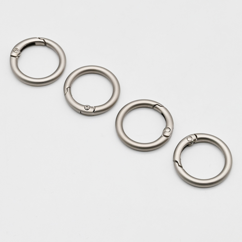 Metal Spring O Ring Clip Round Carabiner Openin...