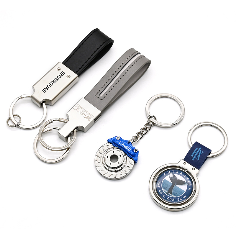 Metallischer personalisierter Schlüsselanhänger, maßgeschneiderte Schlüsselanhänger aus Metall, Metallringe für Schlüsselanhänger
