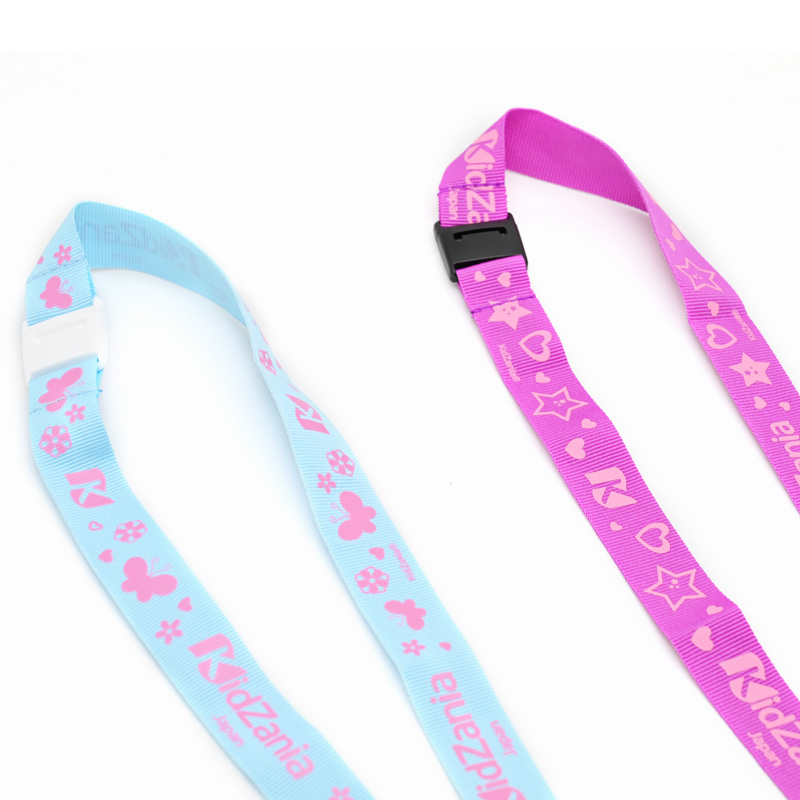 Tali Lanyard Acara Sekolah Tali Lanyard Sablon Sutra Kustom yang Dipersonalisasi dengan Logo