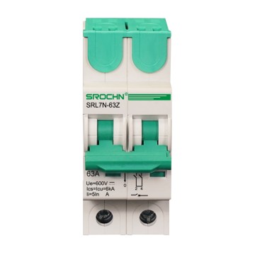 L7 Photovoltaic DC Miniature Circuit Breaker High-Break Solar 2P63ADC1000V
