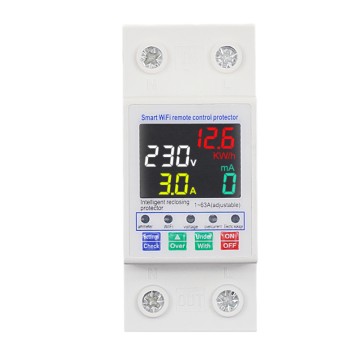 WiFi Intelligent Reclosing 2P 1-63A Leakage Protection Switch