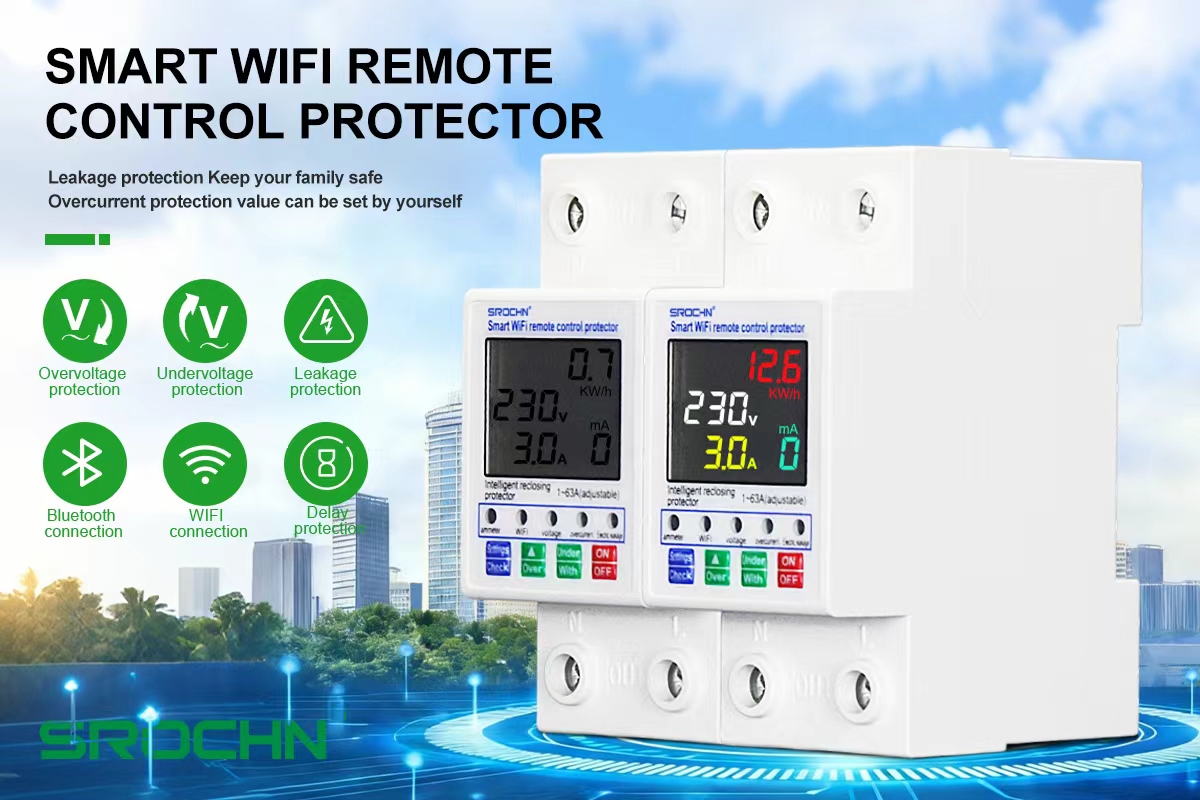 New Generation Smart WiFi Circuit Breaker: 63A 2P Over/Under Voltage Protection Device