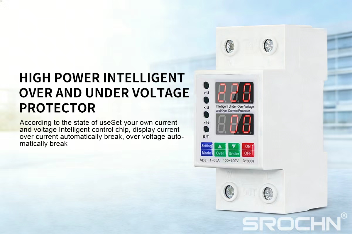 Dual-Screen Digital AC Voltage Protector: Power Safety