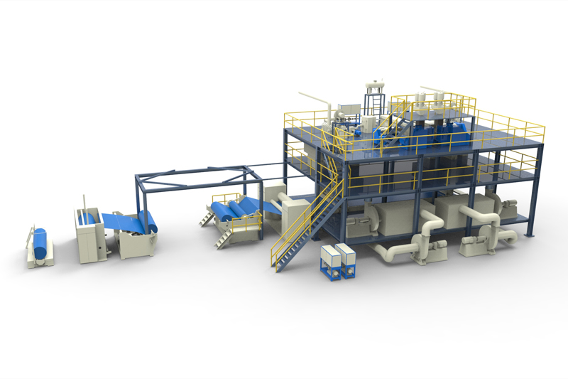 An Advanced Nonwoven Fabric Making Machine for High-Quality spunbond nonwoven fabrics