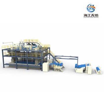 Double Spinning beams PP Spunbond Nonwoven Fabric Making Machine