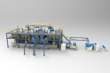 HG-SMMSS Spunbond and Meltblown Line