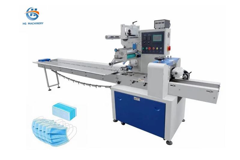 Flow Packing Machine For Face Mask Packaging