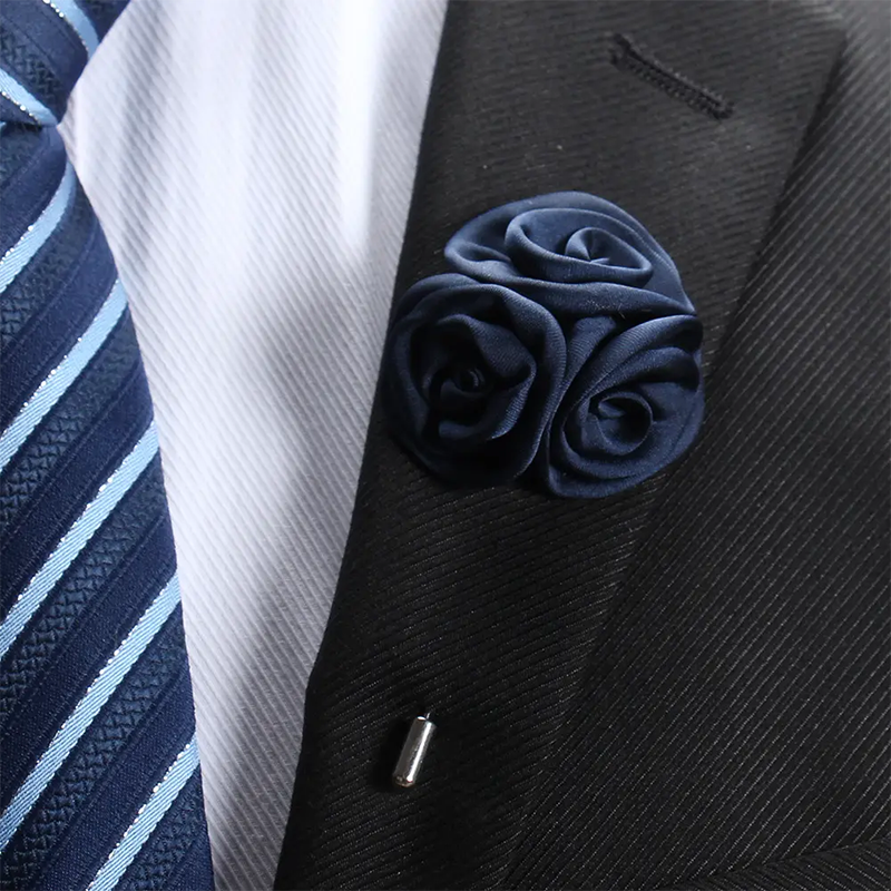 Brooches Fabric Flower Brooch Pclothes Suit Brooch Lapel Pins Long Needle BC-1084