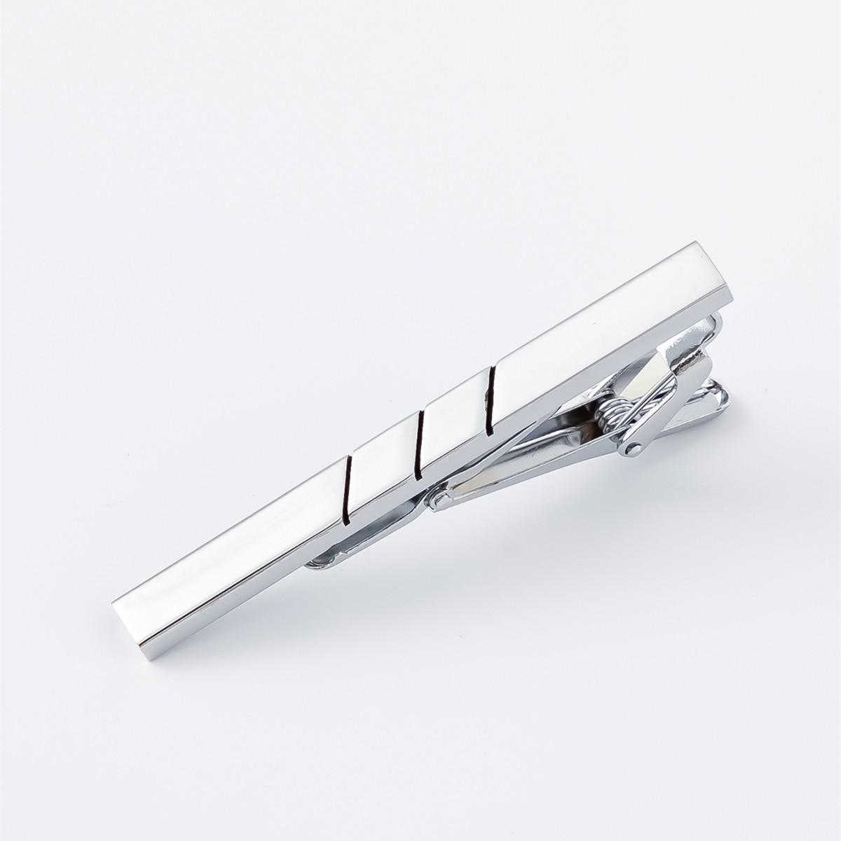 High Quality Men's Necktie Pin Silver Tie Clip ...