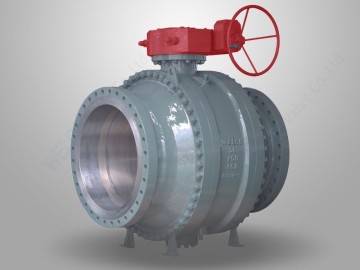 3-Pcs Cast Steel Trunnion Mounted Ball Valve