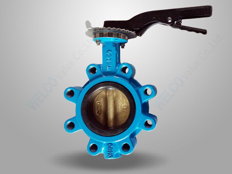 Lug Type Concentric Butterfly Valve, Lever Operated