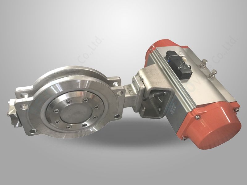 Pneumatic Actuated Wafer Type Butterfly Valve