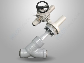 Electric Operated Y Pattern Globe Valve