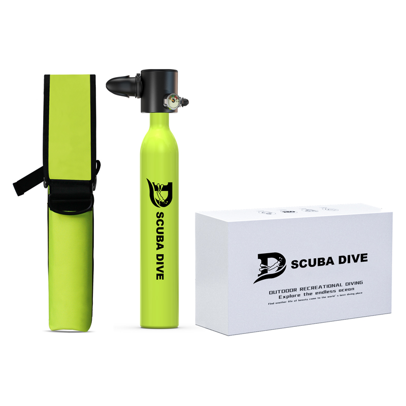 0.5L Aluminum mini scuba tank for diving beginner play in the pool and snorkeling diving 200bar 3000psi 20MPA