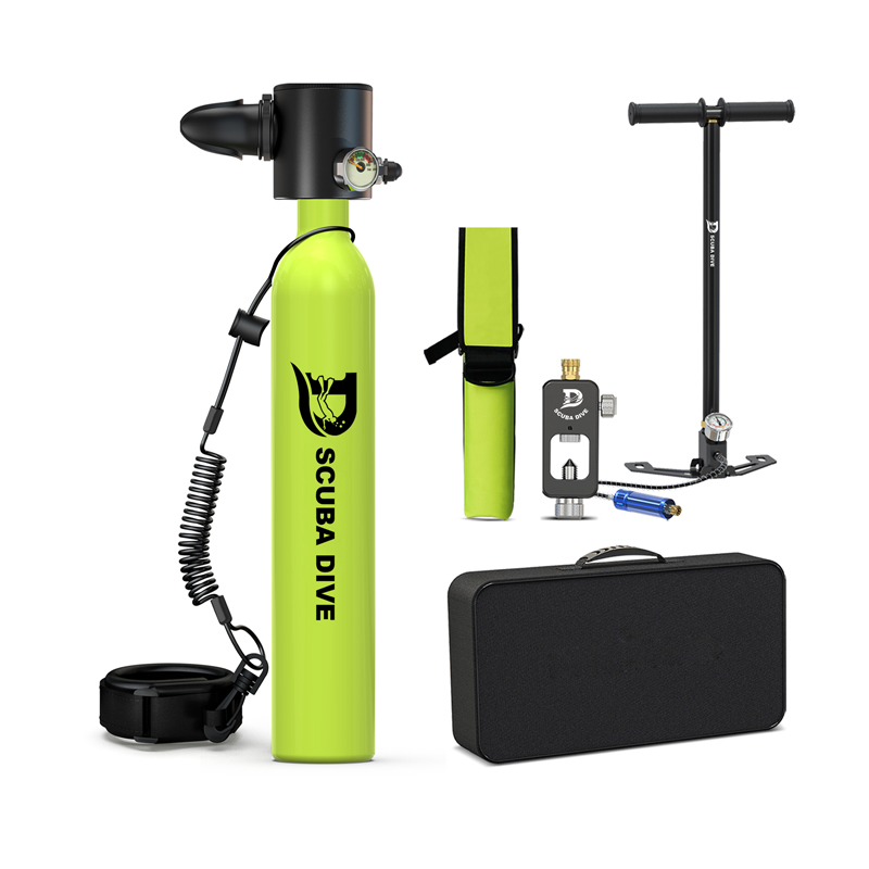 0.5L Portable Scuba Lung Air Tank Support Logo Custom with Hand Pump for Divers