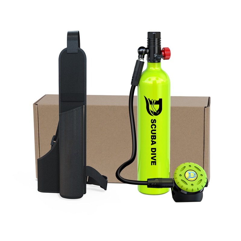 DEDEPU 1L Scuba Diving Equipment CE Approved Aluminium High Pressure Air Tank Oxygen Cylinder with Regulator