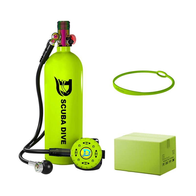 DEDEPU Mini tanque de buceo portátil de aluminio de 2,3 L con regulador Ventajas del cilindro de gas de buceo de 2,3 L