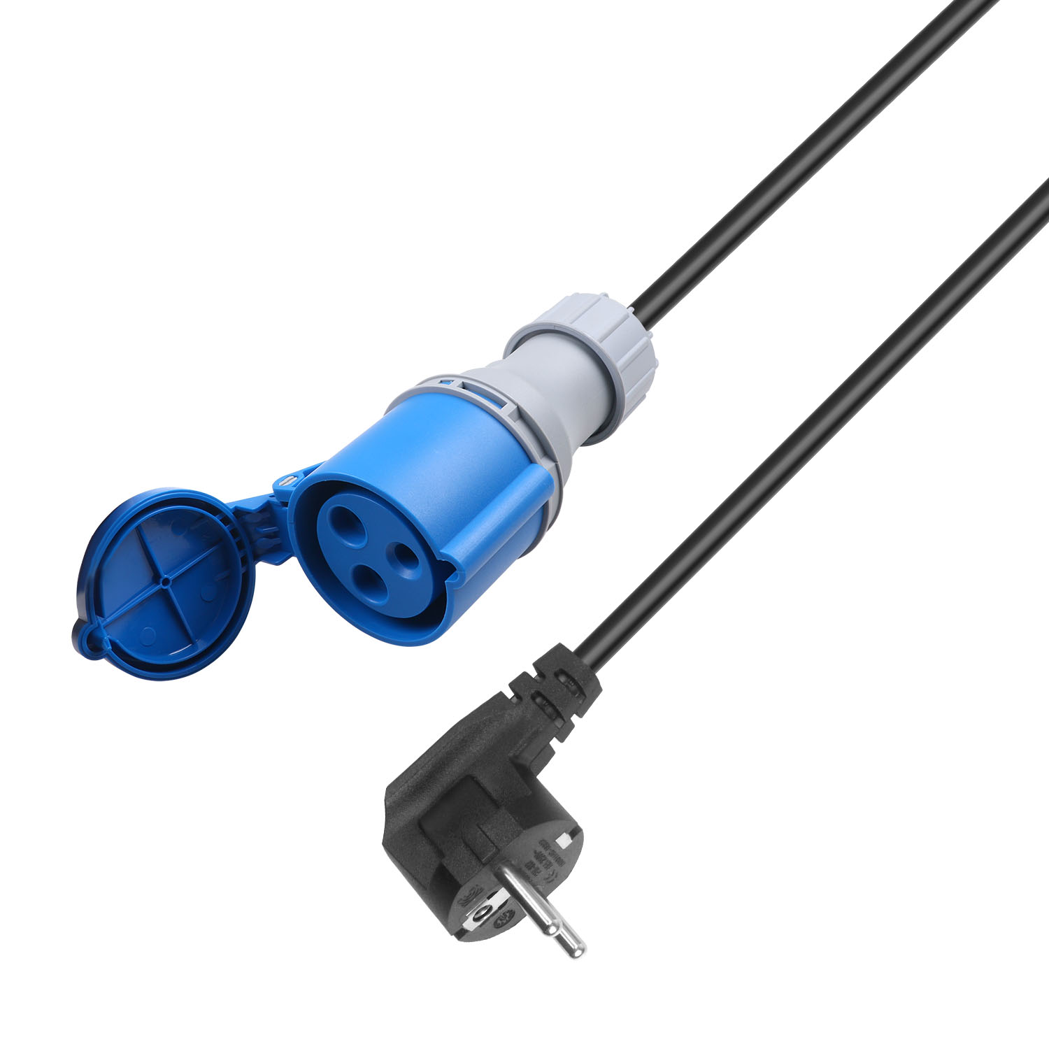 High-Quality SCHUKO to CEE Plug for 16A Portable EV Charger (6)0ep