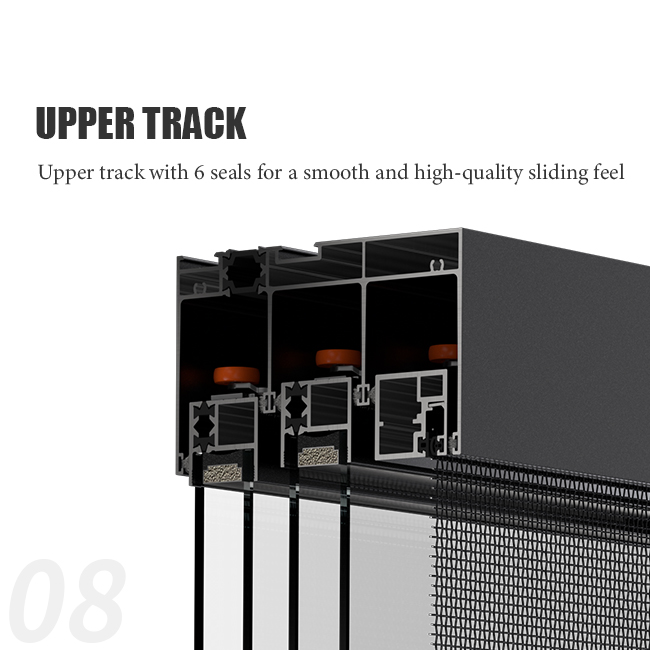 6 track sliding window