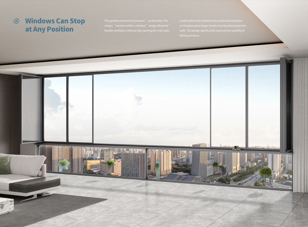 bi folding window doors houses window