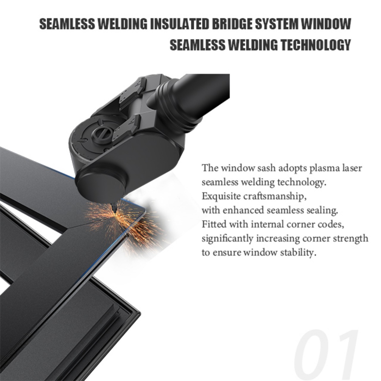 black casement window