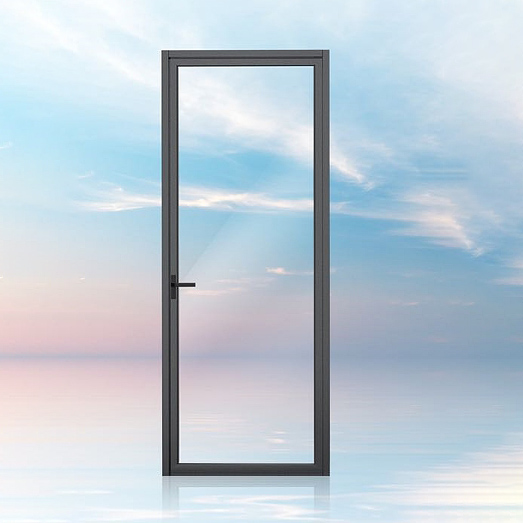 CD50 casement door Aluminum Frameless Interior Door Aluminium Glass Door Hinges Black Interior Doors (1)