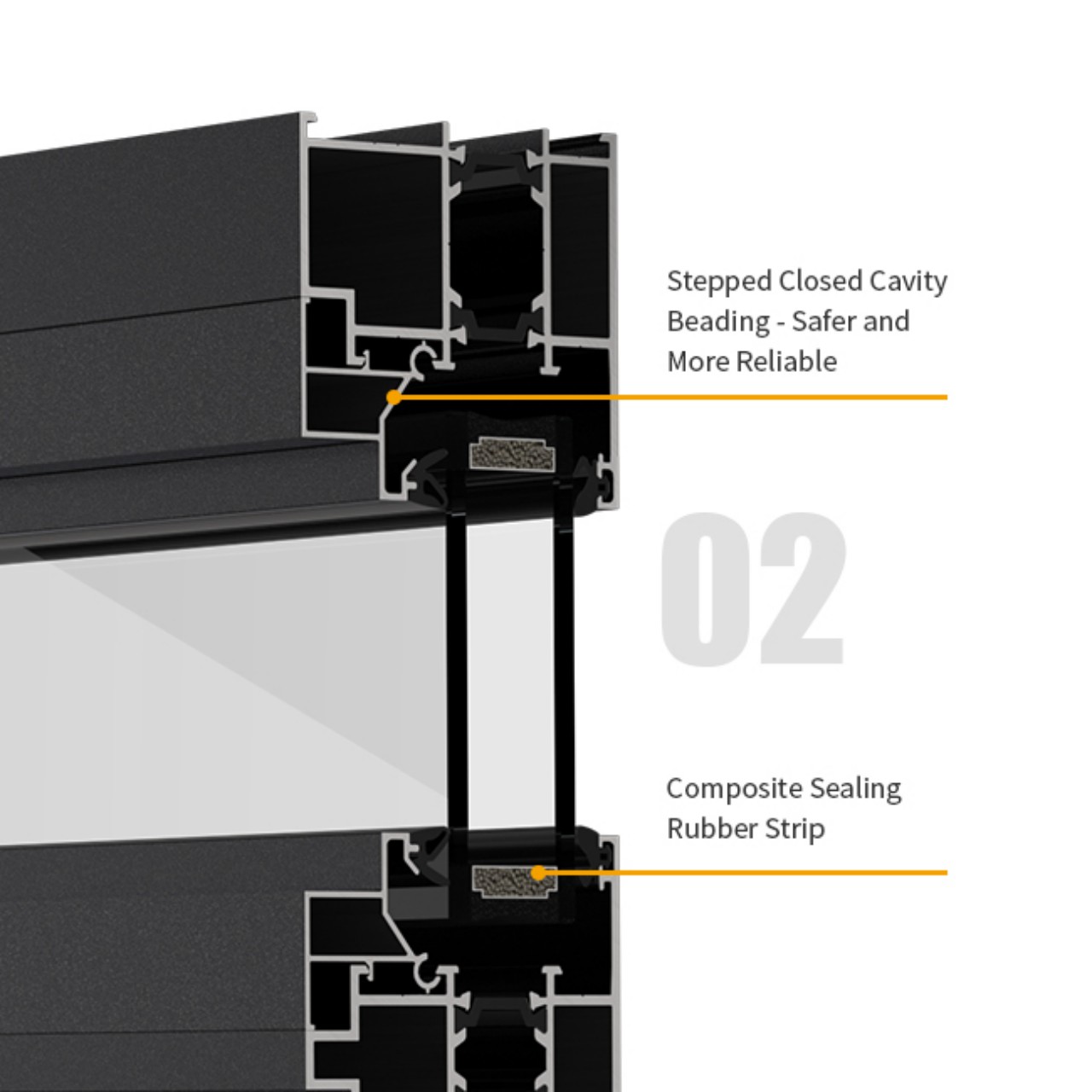 soundproof double glazed insulated aluminium glass 