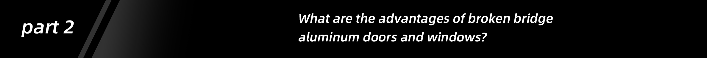 2 aluminum partitions