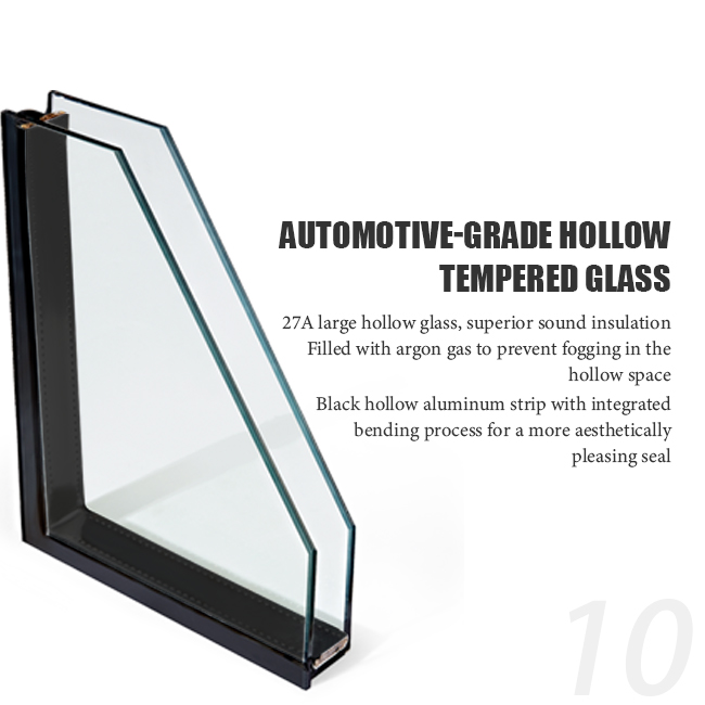 black hollow glass