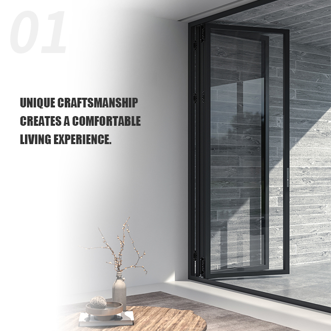 High quality folding door glass door aluminum alloy door