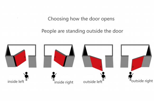 Left and right free opening Sliding door PD door-111