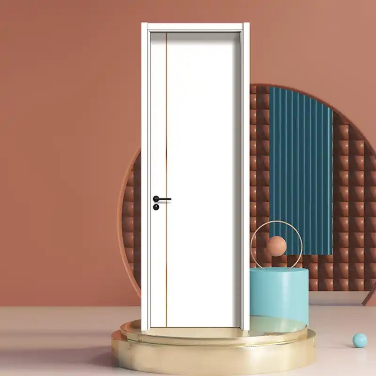 tu3-1White Wooden Door Room Door
