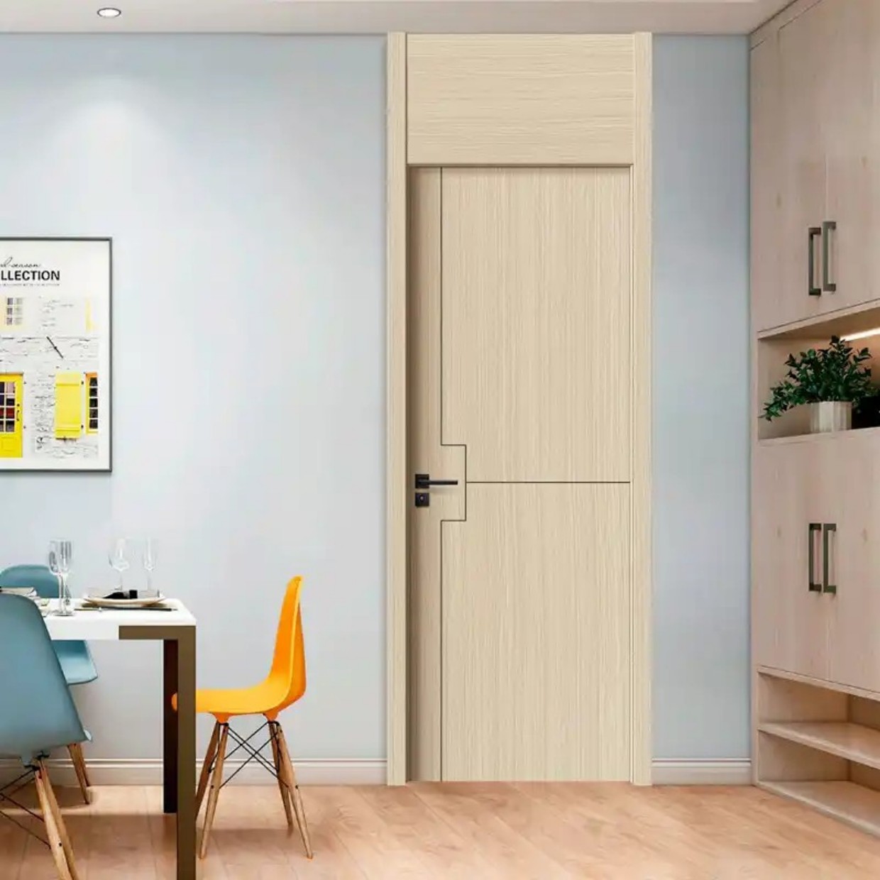 tu3 Design Model Carbon Crystal Wooden Door