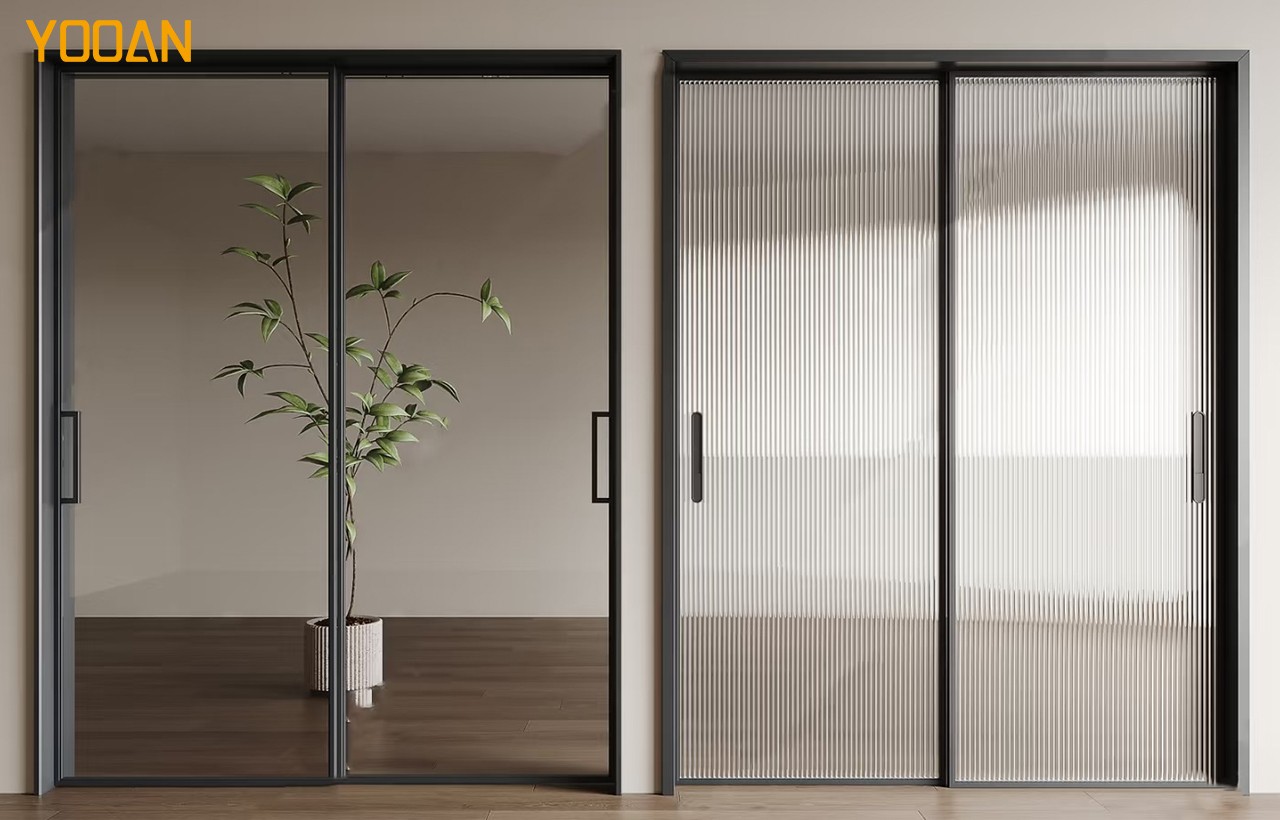 2sliding doors glass