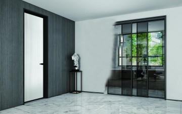 CD52 casement door Simple Design Single Door Exterior Aluminum Door Bathroom Narrow Frame Casement Aluminium Interior Glass Door