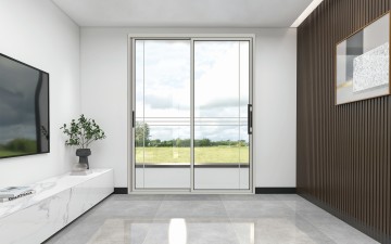SD115C Sliding Door exterior soundproof balcony tempered glass sliding patio door aluminum sliding glass door