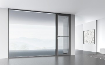 BCD110 Aluminum Casement Door with Glass  Casement Door Anti-burglary Soundproof Door