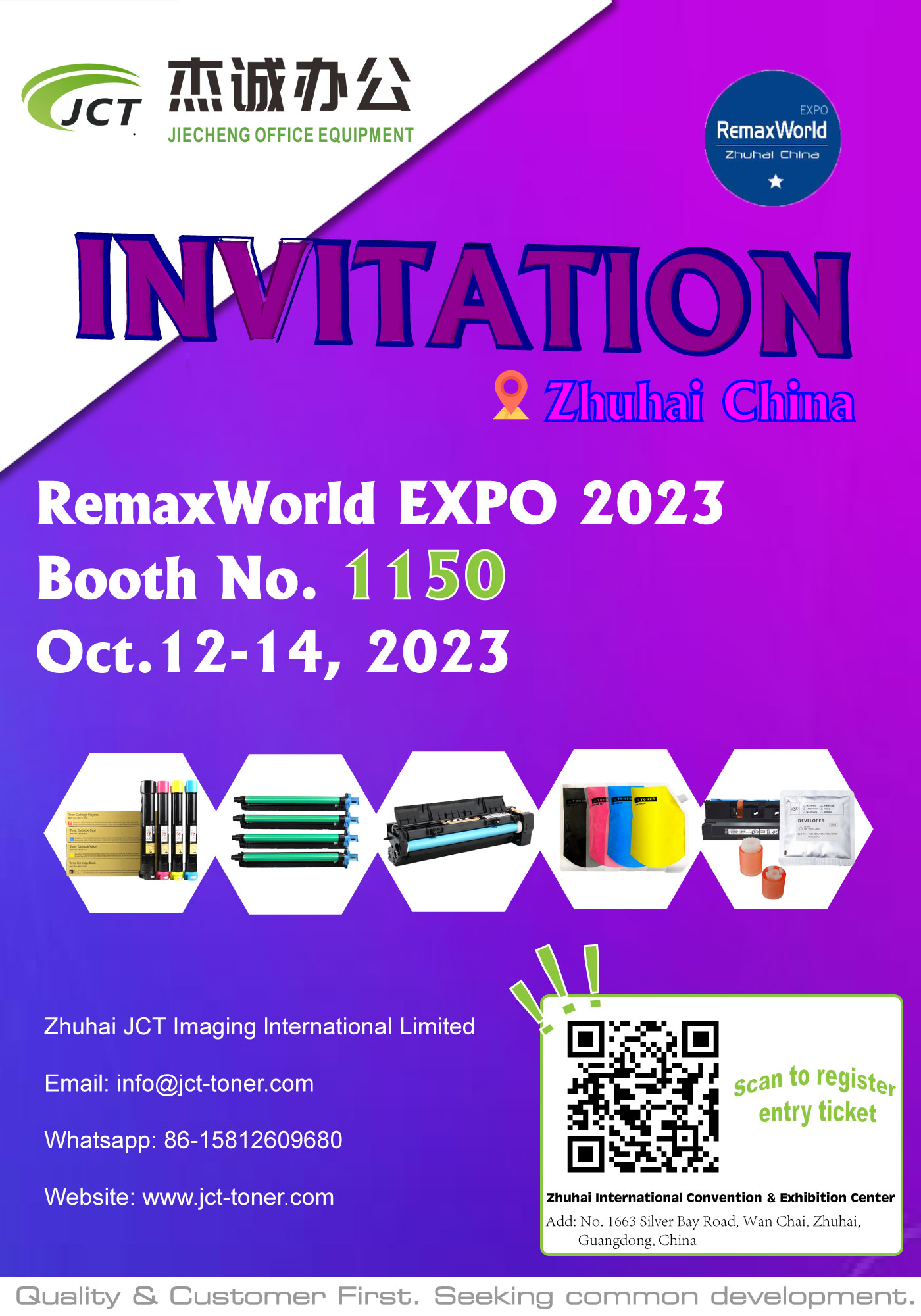 JCT vás zve k návštěvě Zhuhai RemaxWorld Expo 2023