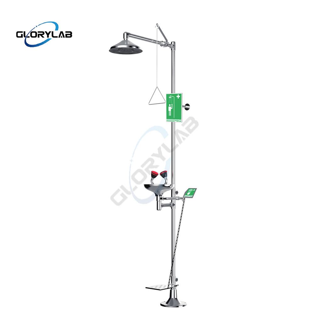 Emergency Shower, 304 Stainless Steel for Chemical Use
