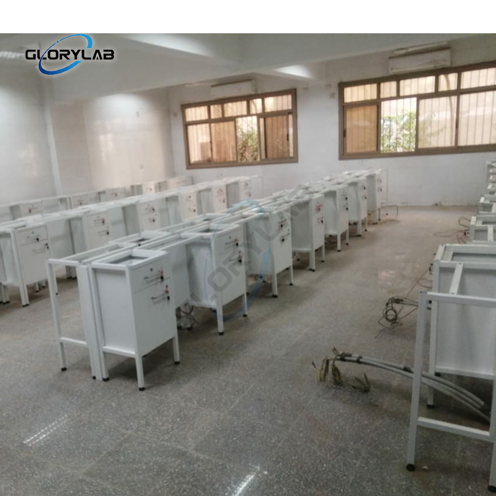 School Lab Bench Project with Multiple Steel Frame