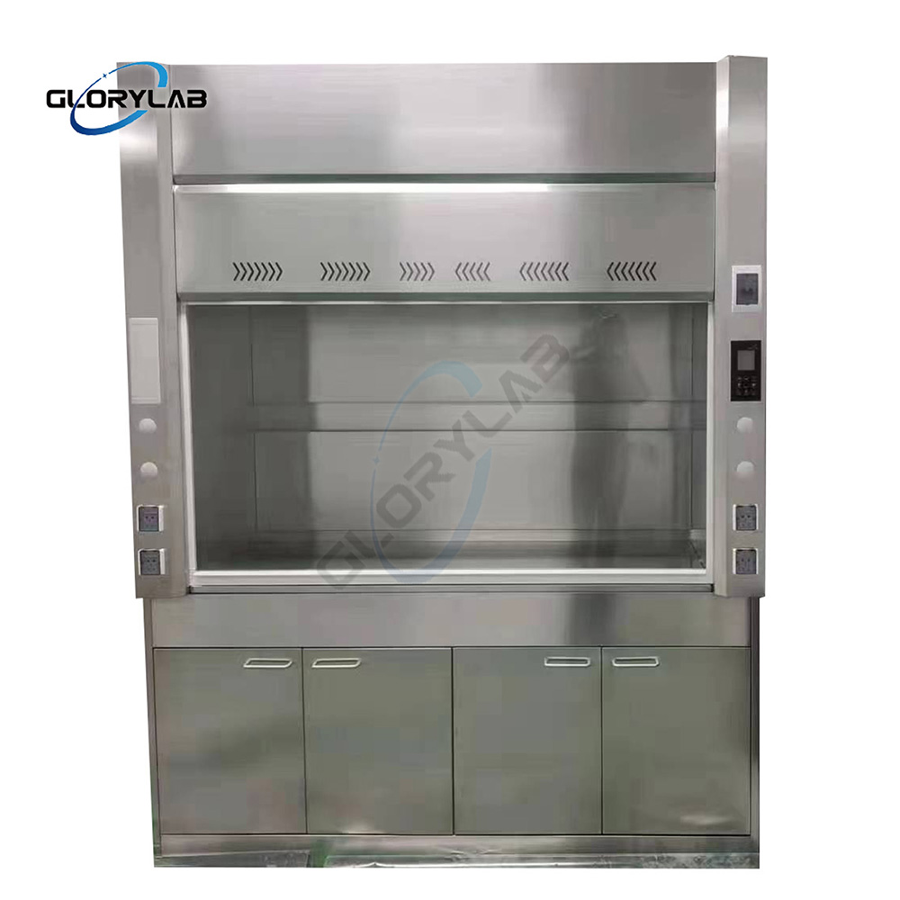 Stainless Steel Ducted Benchtop Fume Hood and Cupboard