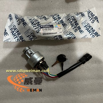 Kunci Starter Asli Hyundai 21Q4-00070 untuk Hyundai R140LC-9 R140W-9 R170W-9 R180W-9 R210W-9