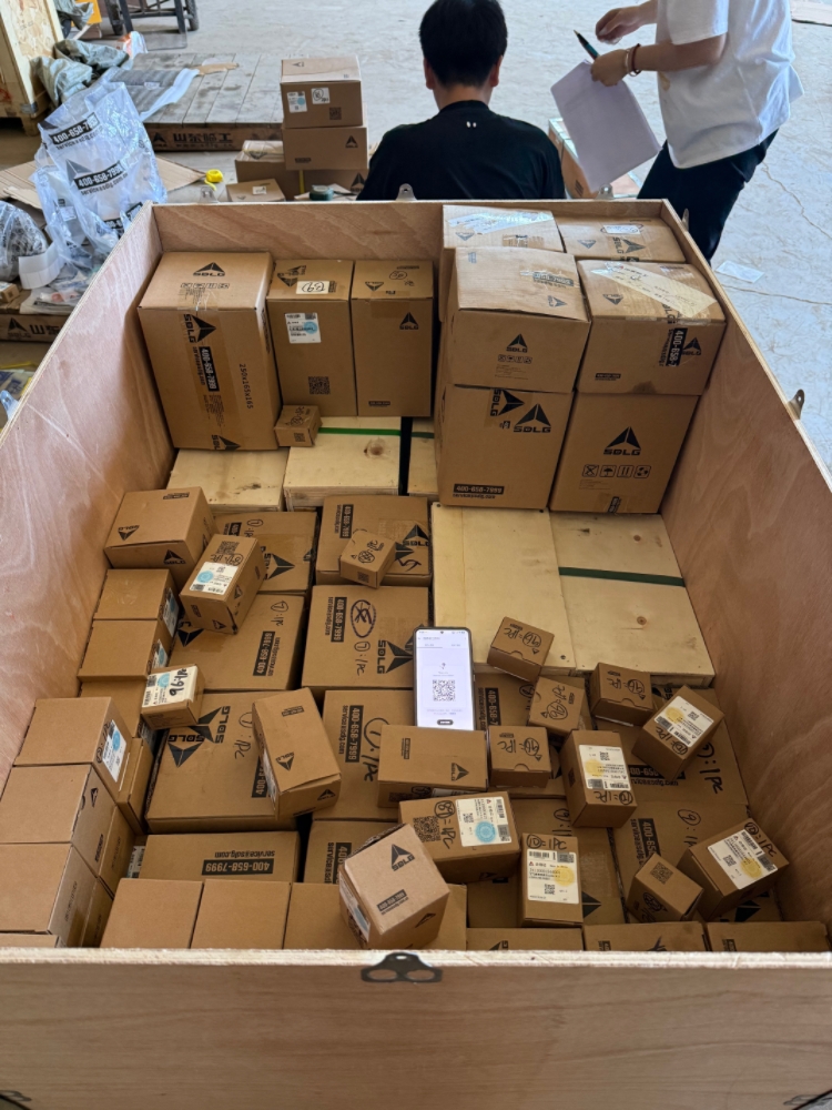 SDLG Construction Spare Parts Shipment Ready for Overseas Client