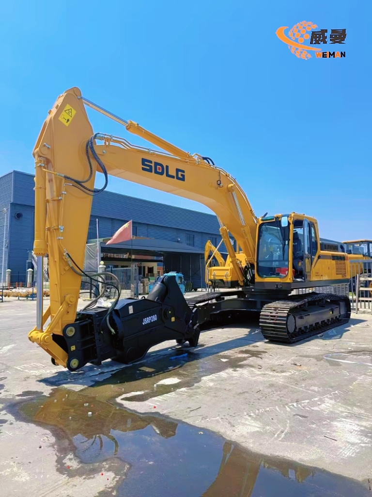 Linyi Weiman Import & Export Co., Ltd. | SDLG Hydraulic Shear Excavator Delivered, Empowering Global Metal Recycling and Demolition Projects