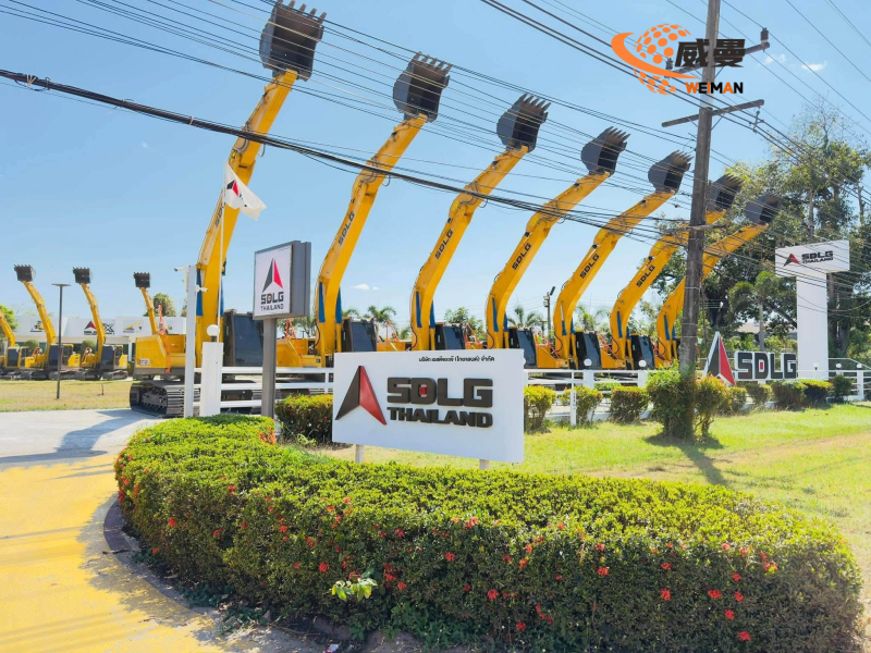 SDLG E6210H Excavators Arrive at Thailand Dealer Base, Empowering Local Infrastructure Construction