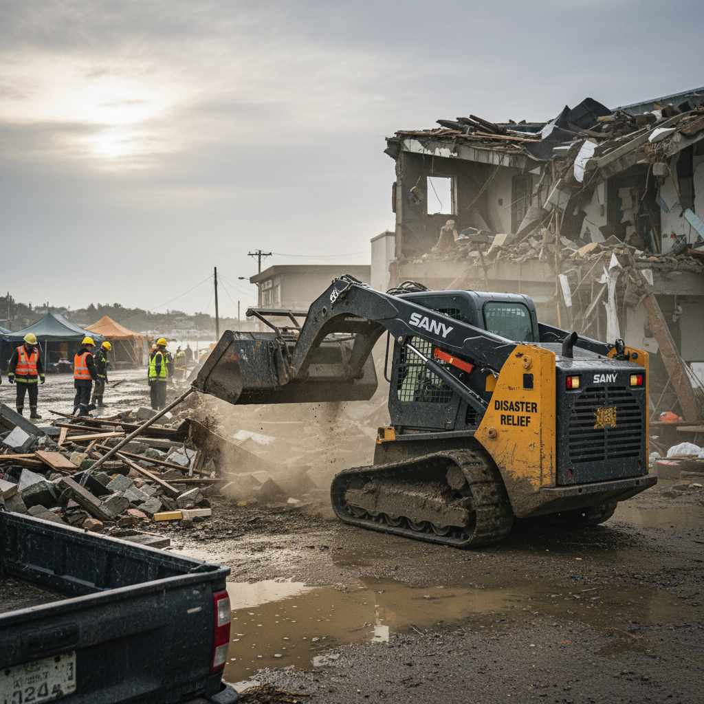 Sany Skid Steer For Disaster Recovery
