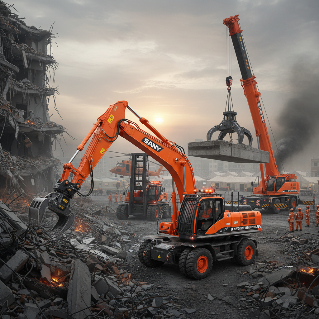 Sany Heavy Equipment For Disaster Recovery